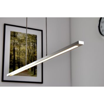 Masterlight Real 2 LED Lampada a sospensione Acciaio inox, Nichel opaco, 1-Luce