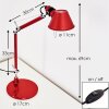 Artemide TOLOMEO MICRO Lampada da Tavolo Rosso, 1-Luce