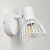 Faretto da parete Holbol Bianco, 1-Luce