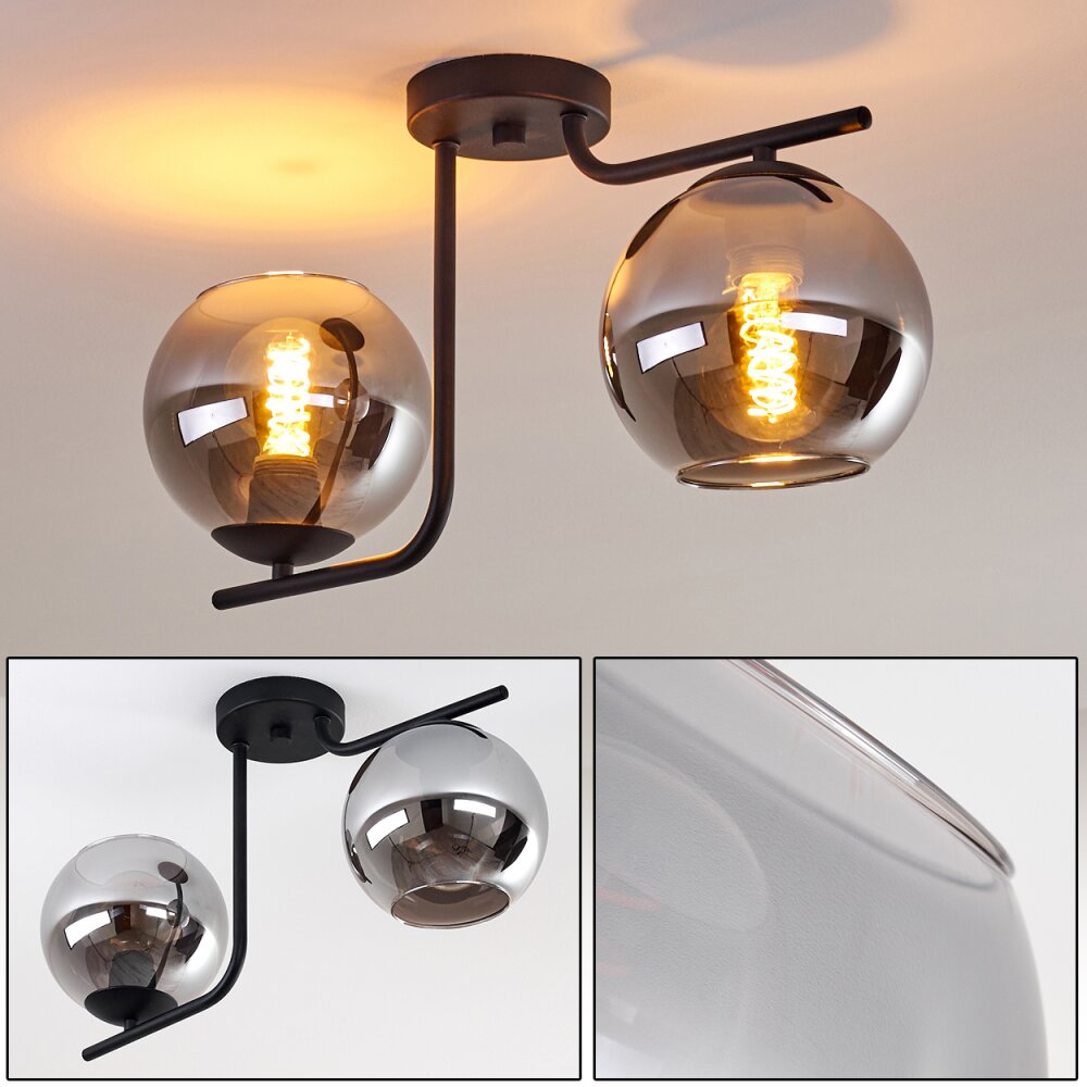 Cayuta Plafoniera Nero, 2-Luci main product photo