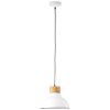 Brilliant Pullet Lampada a Sospensione Legno scuro, Bianco, 1-Luce