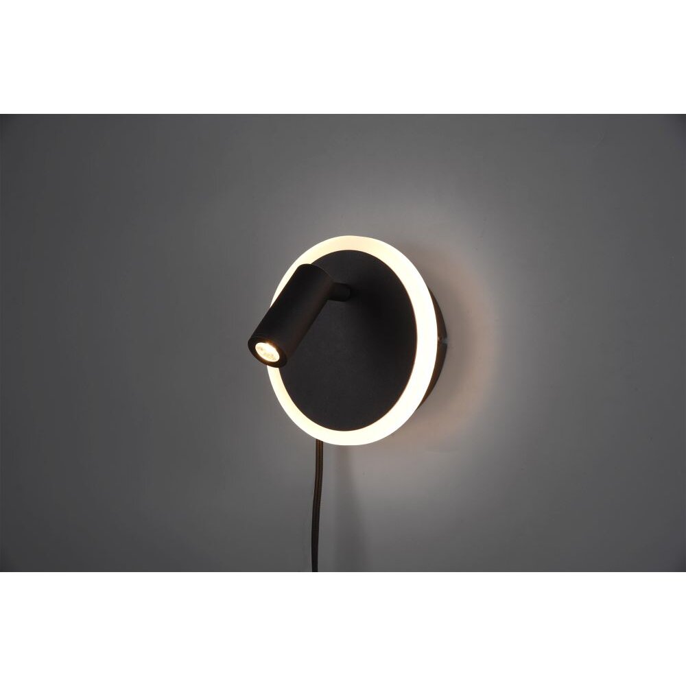 Applique Trio Leuchten JORDAN LED Nero, 2-Luci