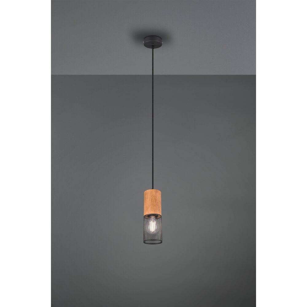 Trio Tosh Lampada a Sospensione LED Nero, 1-Luce main product photo