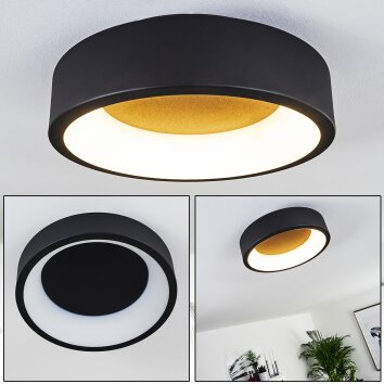 Kampala Plafoniera LED Nero, 1-Luce