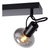 Faretto da soffitto Lucide MADEE Nero, 3-Luci