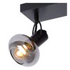 Faretto da soffitto Lucide MADEE Nero, 3-Luci