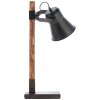 Lampada da Tavolo Brilliant Plow Legno scuro, Nero, 1-Luce