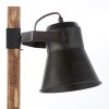 Lampada da Tavolo Brilliant Plow Legno scuro, Nero, 1-Luce