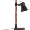 Lampada da Tavolo Brilliant Plow Legno scuro, Nero, 1-Luce