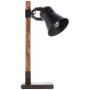 Lampada da Tavolo Brilliant Plow Legno scuro, Nero, 1-Luce