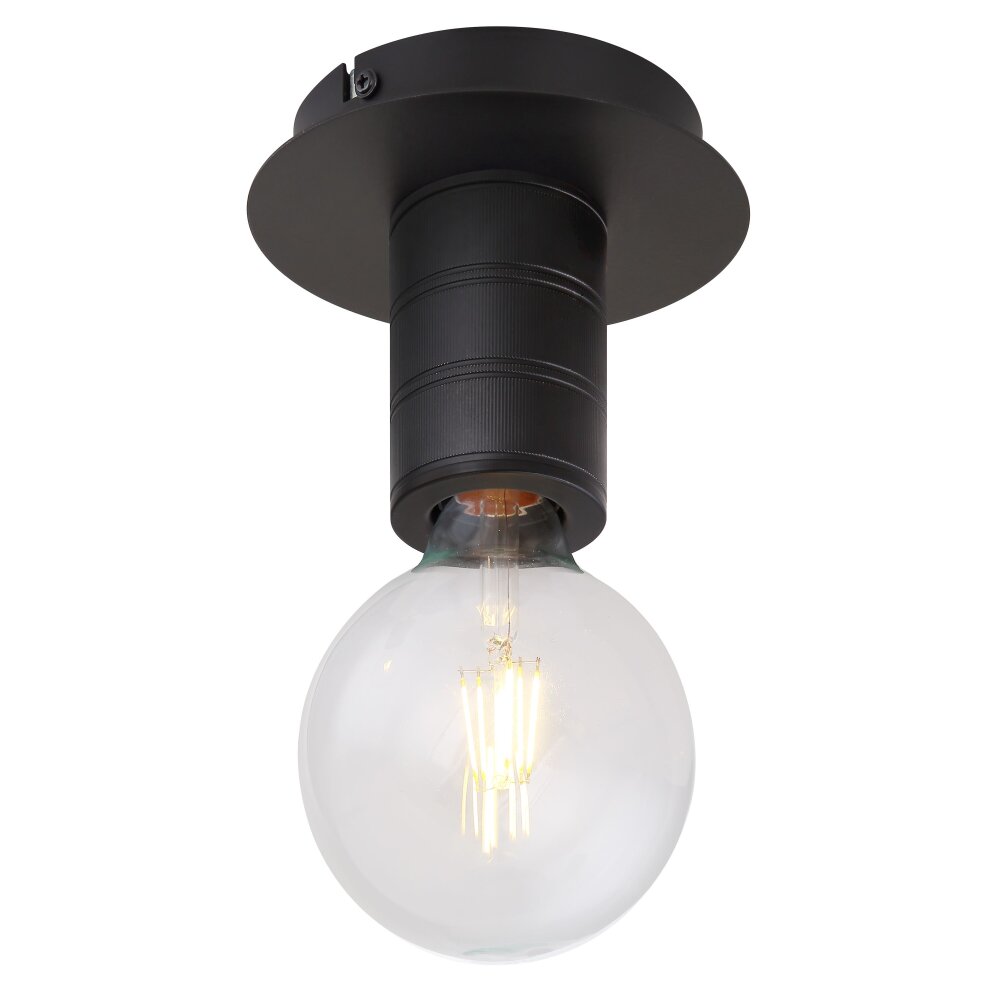 Globo HERMINE Plafoniera Nero, 1-Luce main product photo