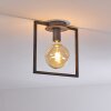 Guinan Plafoniera Grigio, Nero, 1-Luce