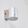 Bamako Applique Argento, 1-Luce