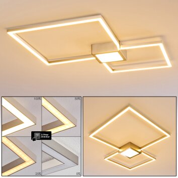 Narpes Plafoniera LED Nichel opaco, 1-Luce