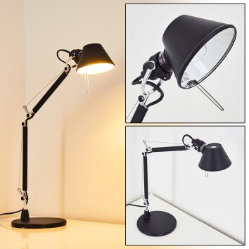 Artemide TOLOMEO MICRO Lampada da Tavolo Nero, 1-Luce