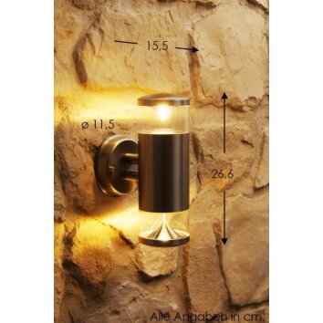 Globo CARME Illuminazione esterna Acciaio inox, 2-Luci