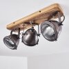 Plafoniera Glostrup Marrone, Acciaio inox, 3-Luci