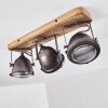 Plafoniera Glostrup Marrone, Acciaio inox, 3-Luci
