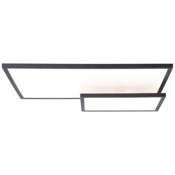 Plafoniera Brilliant Bility LED Nero, 1-Luce