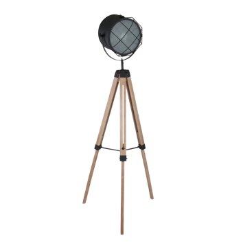 Steinhauer Twaki Lampada da terra Nero, 1-Luce