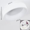 Kampala Plafoniera LED Bianco, 1-Luce