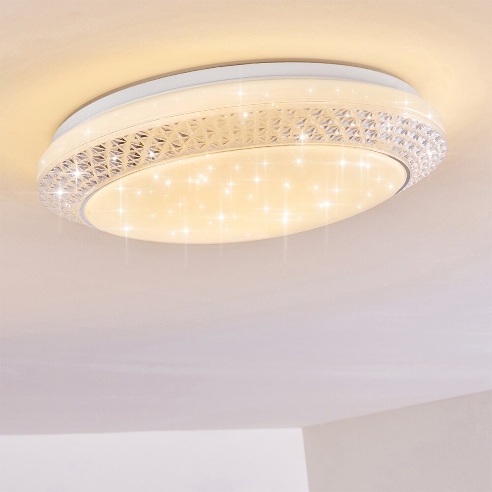 Burton Plafoniera LED Bianco, 1-Luce