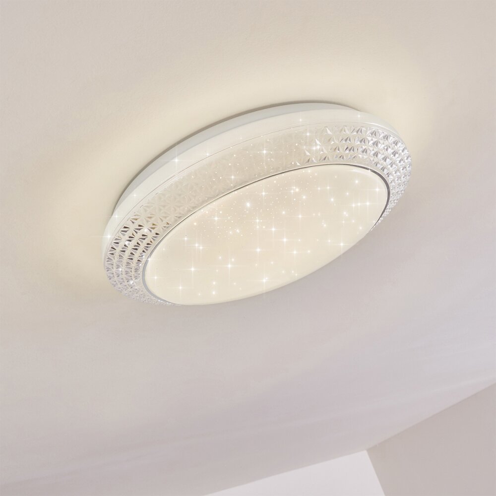 Burton Plafoniera LED Bianco, 1-Luce
