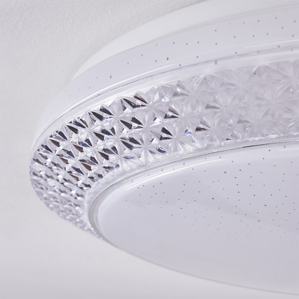 Burton Plafoniera LED Bianco, 1-Luce