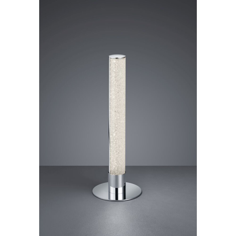 Reality LEIA Lampada da Tavolo LED Cromo, 1-Luce, Telecomando, Cambia colore main product photo