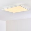 Antria Plafoniera LED Bianco, 1-Luce, Telecomando, Cambia colore