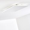 Antria Plafoniera LED Bianco, 1-Luce, Telecomando, Cambia colore