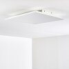 Antria Plafoniera LED Bianco, 1-Luce, Telecomando, Cambia colore