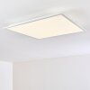 Antria Plafoniera LED Bianco, 1-Luce, Telecomando, Cambia colore