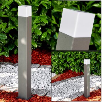 Lampada da terra da esterno Algier LED Antracite, 1-Luce