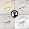 Narpes Plafoniera LED Nichel opaco, 1-Luce