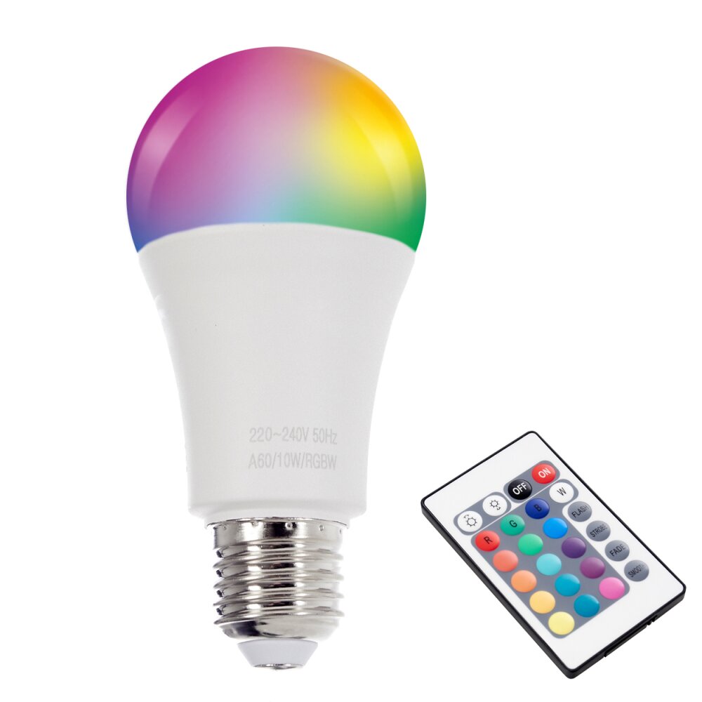 LED RGB E27 10W 2700 Kelvin 800 Lumen main product photo