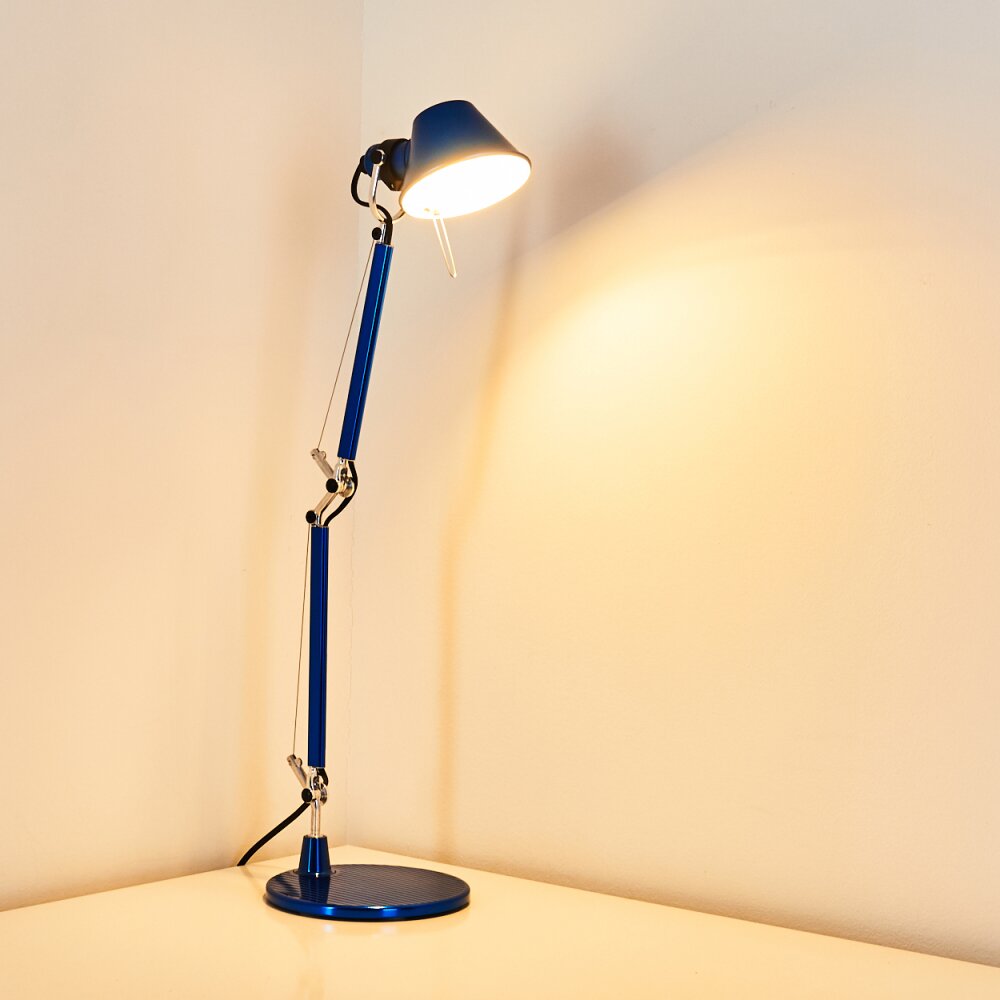 Artemide TOLOMEO MICRO Lampada da Tavolo Blu, 1-Luce