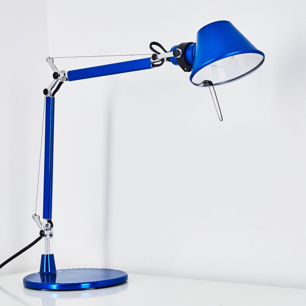 Artemide TOLOMEO MICRO Lampada da Tavolo Blu, 1-Luce