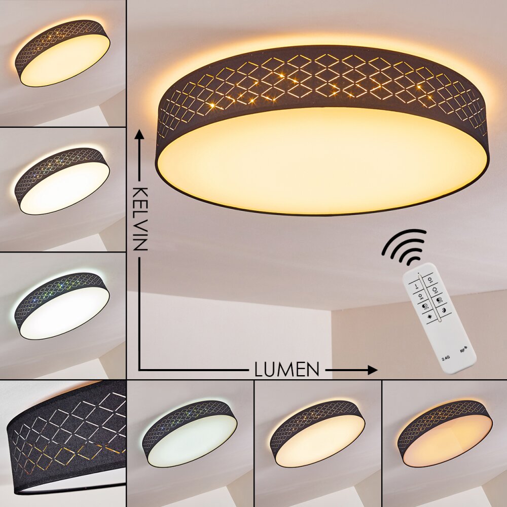 Temuka Plafoniera LED Bianco, 1-Luce, Telecomando main product photo