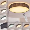 Temuka Plafoniera LED Bianco, 1-Luce, Telecomando