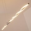 CARMACKS Lampada a sospensione LED Cromo, 4-Luci