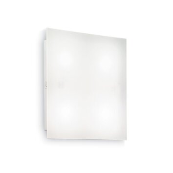 Ideal Lux FLAT Plafoniera Bianco, 4-Luci