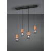 Trio Tosh Lampada a Sospensione LED Nero, 4-Luci