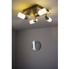 Trio 8214 Plafoniera LED Alluminio, Cromo, Acciaio inox, 4-Luci