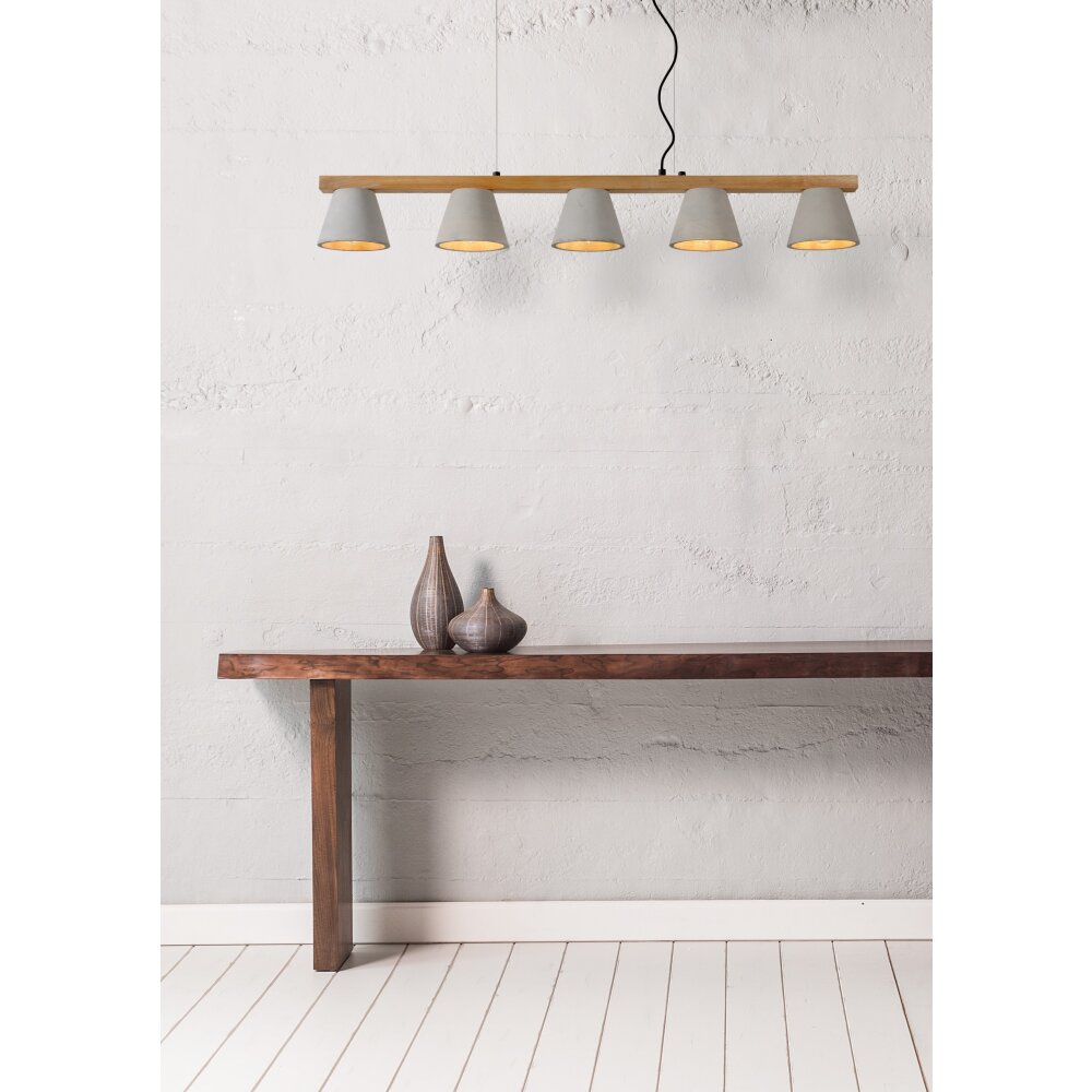 Lucide POSSIO Lampadario a sospensione Grigio, 5-Luci main product photo