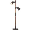 Lampada da terra Brilliant Plow Legno scuro, Nero, 2-Luci