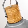 Kinzua Lampadario a sospensione Grigio, Legno chiaro, Effetto pietra, 1-Luce