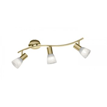 Trio LEVISTO Faretto da soffitto LED Ottone, 3-Luci