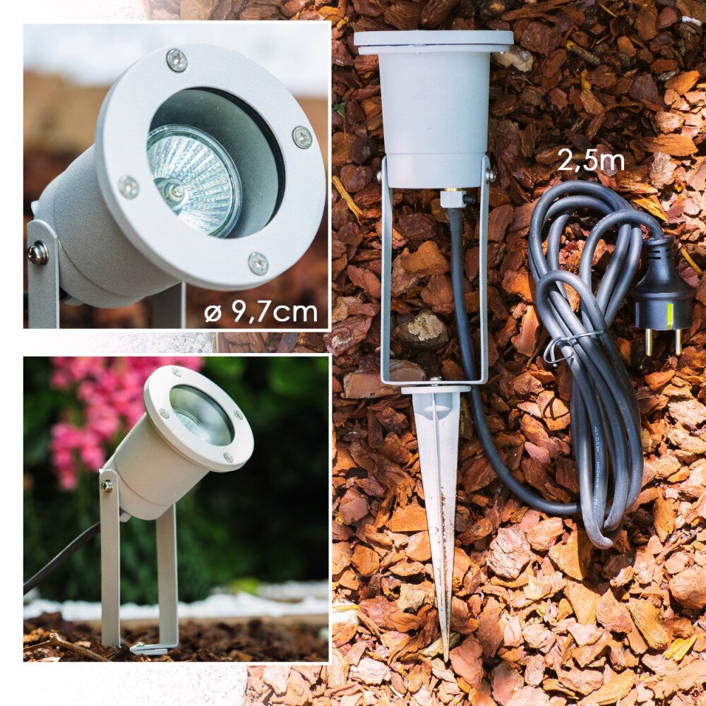 Pilsen Faretto da giardino Argento, 1-Luce main product photo