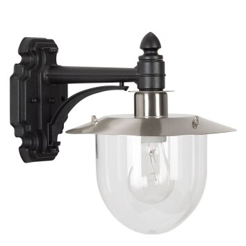 KS Verlichting Davos Applique Nero, 1-Luce